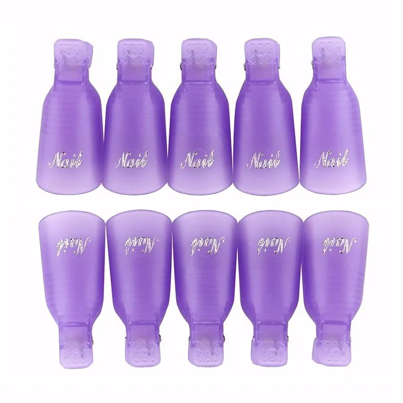 AddFavor 10 шт. колпачок для снятия лака для ногтей, набор для маникюра с зажимом, аксессуары для дизайна, акриловый комплект инструментов для маникюра, профессиональный очиститель