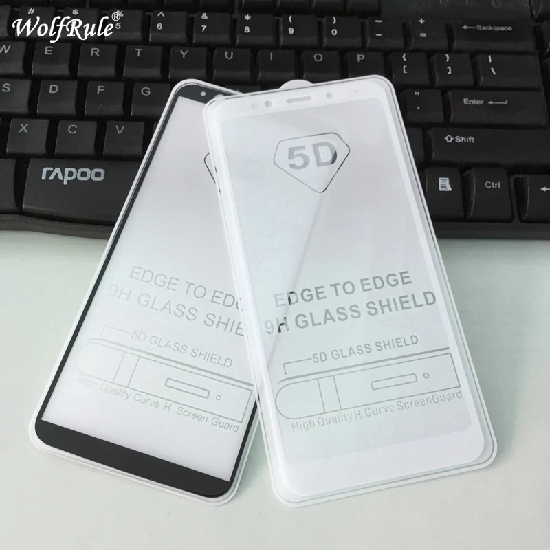 5D полное клейкое покрытие закаленное стекло Xiaomi Redmi 5 Plus Защитная пленка для