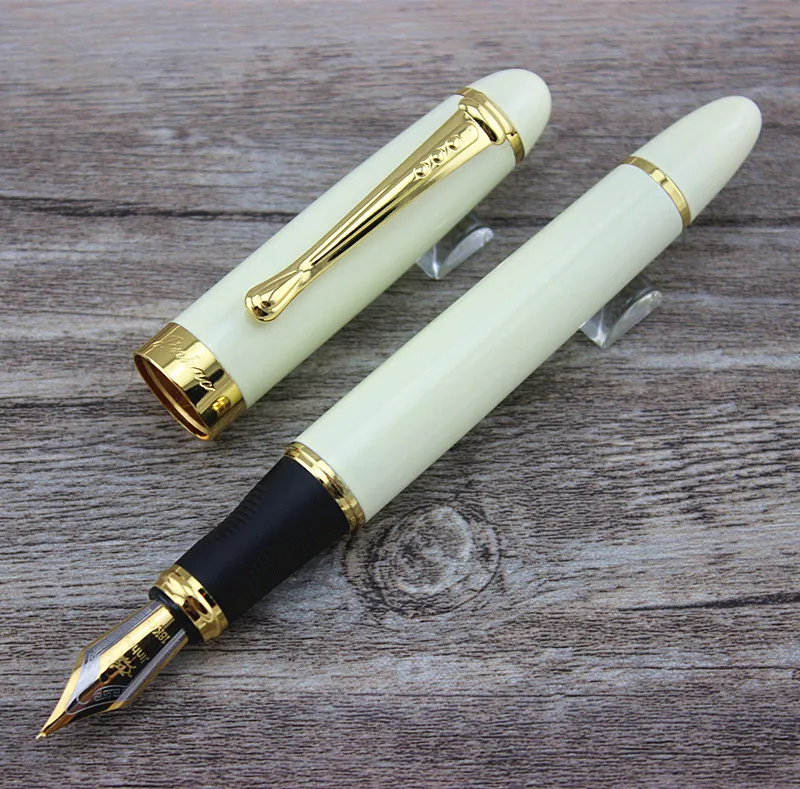 Jinhao X450 молочно-белый Бизнес офис Средний Перьевая ручка канцелярия Школьные принадлежности