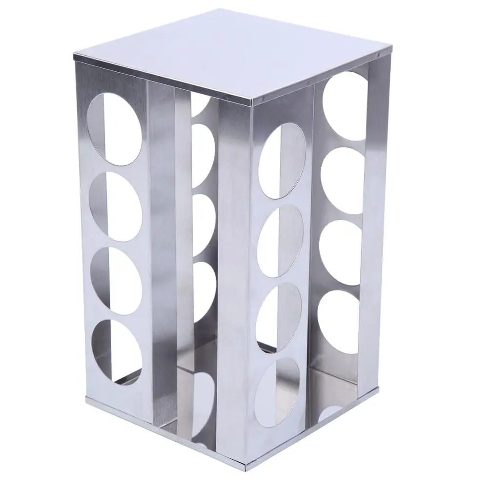 Вращающаяся подставка для специй Yonntech держатель из нержавеющей стали 16 банок карусель соли перца