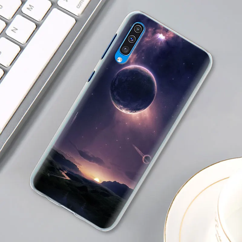 Space Love солнце и луна звезда рисунок чехол КРЫШКА ДЛЯ samsung Galaxy A30 A40 A50 A70 A6 A8 плюс A7 A9 M30 чехол для телефона Coque