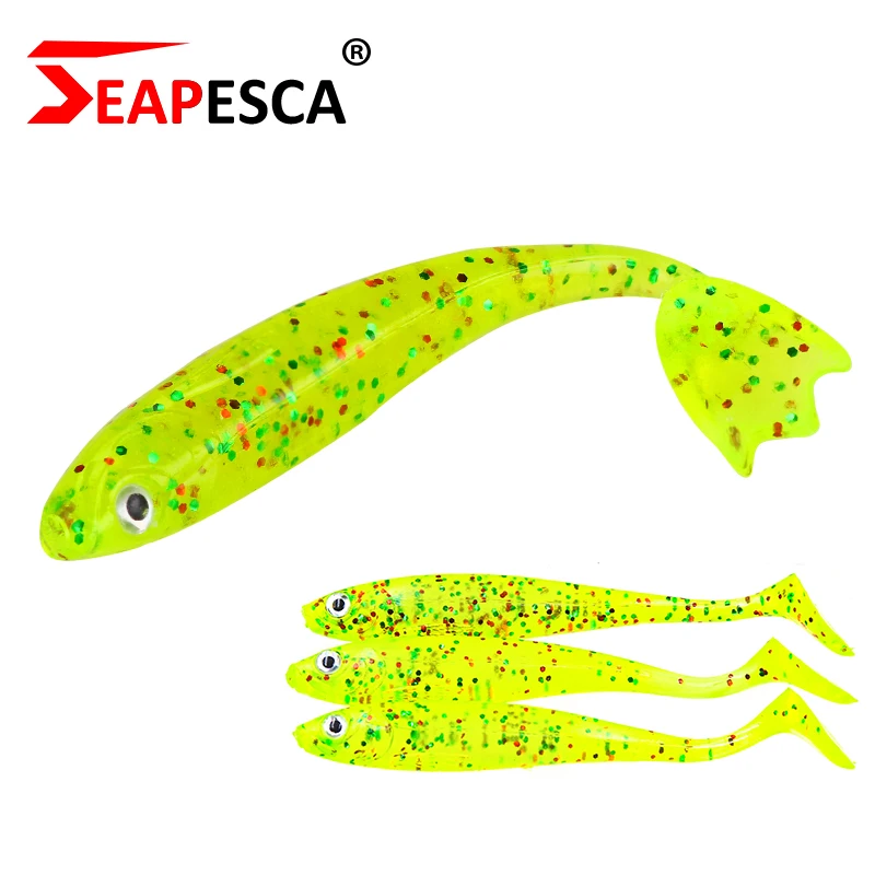 SEAPESCA 3 шт./лот 2018 новые мягкие рыболовные приманки 84 мм 5 г искусственные 3D глаза