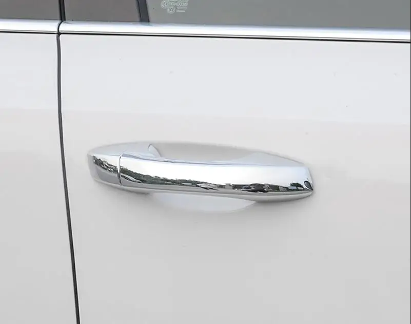 Накладка на дверную ручку из АБС пластика украшение яркая полоса для Skoda Octavia 2015