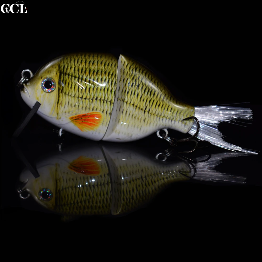 

2019 Fishing Lure 4.0inch 29g 2 jointed Minnow Fishing Lures Floating Wobbling Minnow Lure Plastic Hard Bait Fishing Wobblers