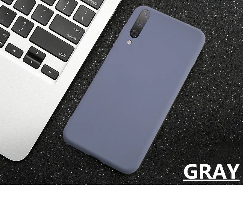 C Gray Для Xiaomi mi CC9 простой прочный дышащий Броня мягкая задняя крышка силиконовый чехол ТПУ для Xiao mi CC9 цветные Защитные чехлы для телефонов - Цвет: C Gray