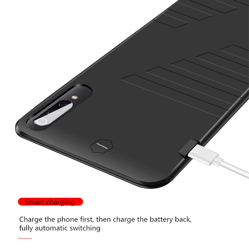 ZKFYS силиконовые чехлы для зарядки аккумуляторов Xiaomi Mi 9 чехол аккумулятора 6800 мАч