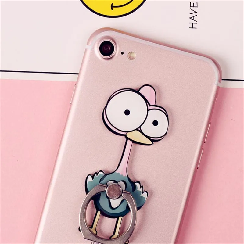 Bird Держатель для iPhone с кольцом на палец, автомобильный держатель для iPhone, животное, Зебра, Марвел, 360 вращение, крюк, розетка, подставка для сотового телефона, зажим - Цвет: Bird