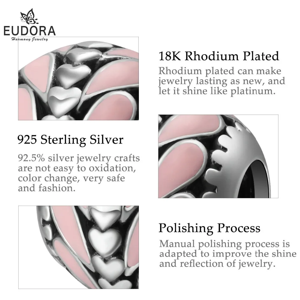 Новое поступление Eudora бриллиантовый Серебряный цветок маргаритки розовые