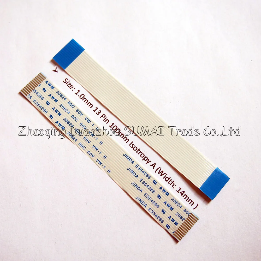 13Pin FFC FPC Гибкий плоский кабель 1 0 мм шаг 13 pin 100 Isotropy A AWM 20624 80C 60В VW 1|awm 20624|cable flatpin |