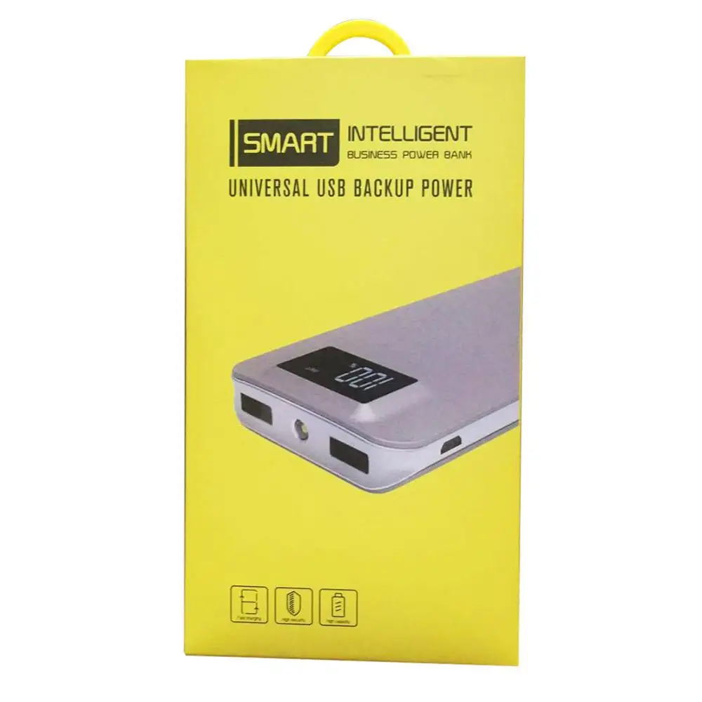 Портативный 20000 мАч Power Bank Dual USB 2.1A быстрой зарядки светодиодный дисплей для iPhone