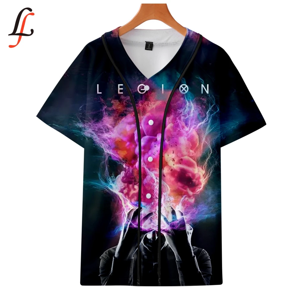 Legion 3D новая K Pop бейсбольная футболка с короткими рукавами Harajuku летняя Modis одежда