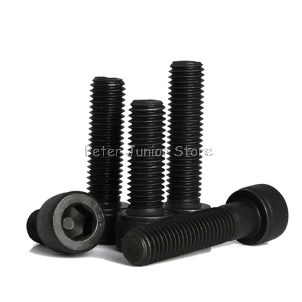 

Grade 12.9 Alloy Steel Metric Thread M5 Black Hex Socket Head Cap Screw Bolts M5x(6/8/10/12/14/15/16/18/20/22/25~60) mm GMN