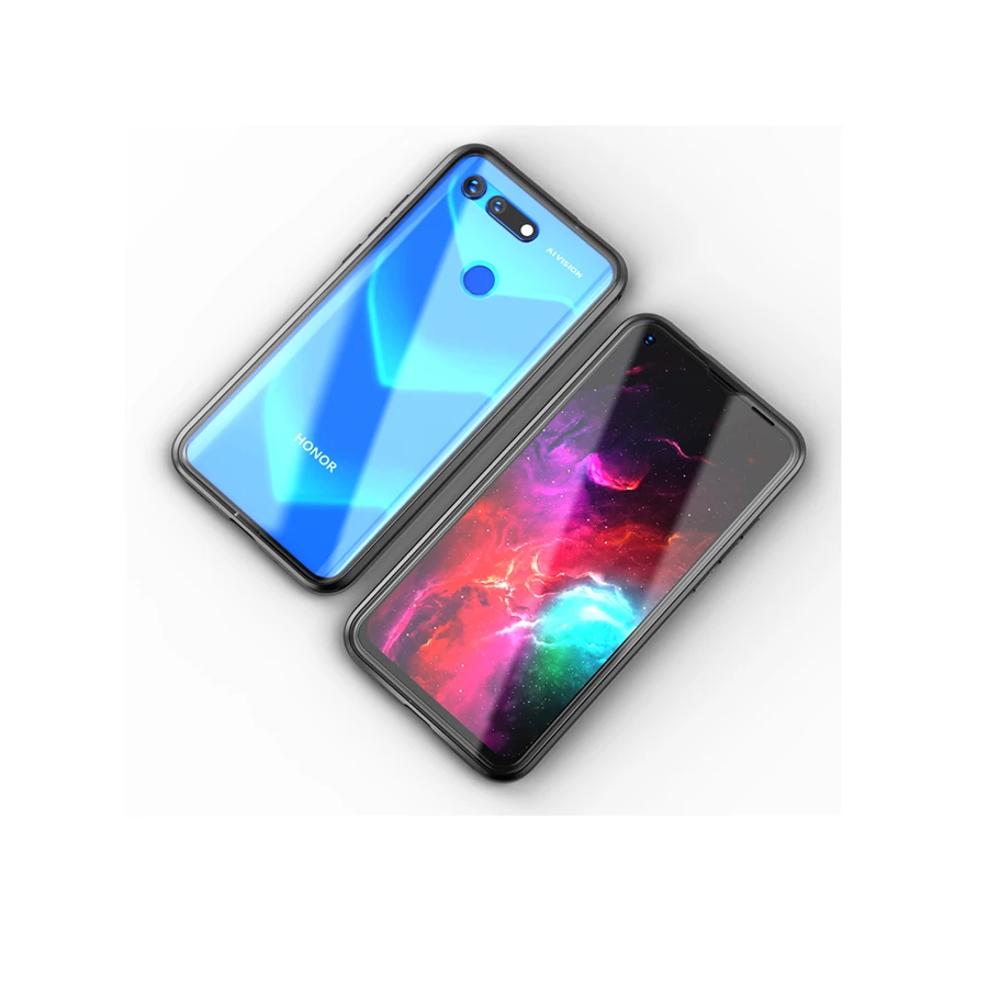 Магнитный чехол 360 для huawei Honor V20 View 20, передний+ задний двухсторонний чехол из закаленного стекла, магнитный металлический чехол для Honor V20 V 20