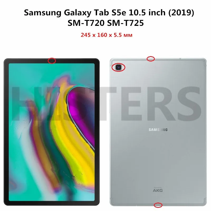 Принципиально для samsung Galaxy Tab S5e 10 5 дюймов Чехол SM T720 T725 Capa_Slim и магнитного поля 2 в