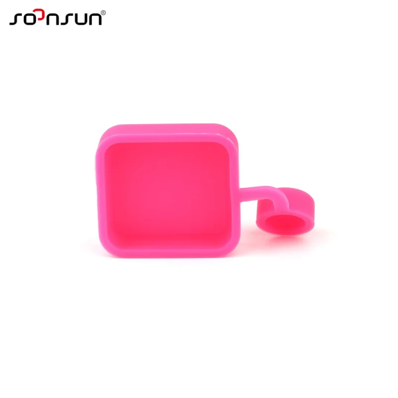 SOONSUN Soft Silicone Rubber Lens Cap Protective Case for GoPro Hero 3+ 4 Standard Waterproof Housing lens Guard | Электроника