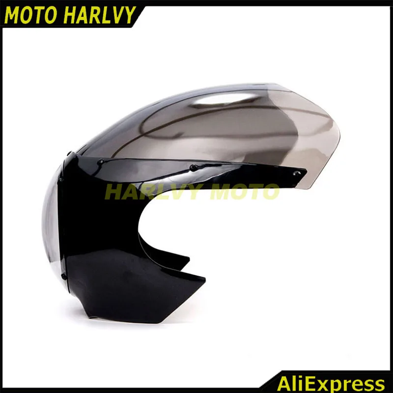 5 3/4 "Cafe Racer передняя фара обтекатель лобовое стекло для Harley Sportster 883 1200 XL Dyna 39 мм