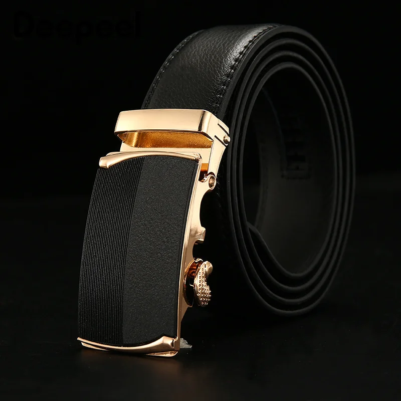 Deepeel 1pc 110/115/120/125cm Men's Gold Silver Automatic Buckle Belt DIY Wild Business Casual Leather Craft YB005 | Аксессуары для