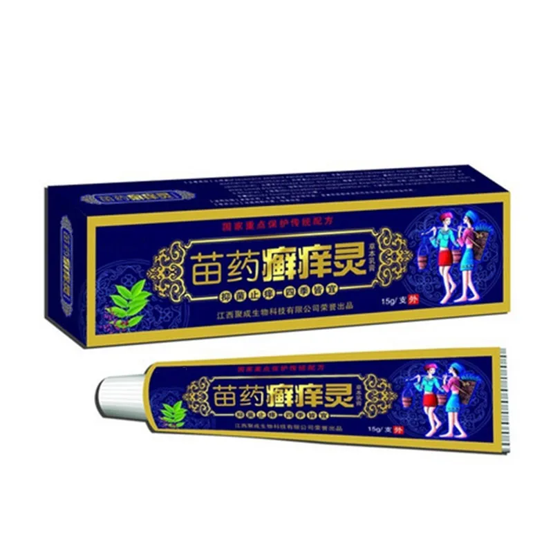 Кожный червь зудящий lingcao этот крем мазь для кожи местное применение Бактериостаз 15 грамм