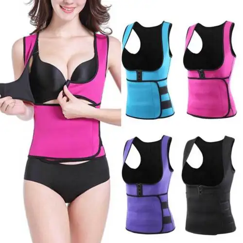 Новый женский корректор фигуры пояс для похудения жилет под грудью неопреновый