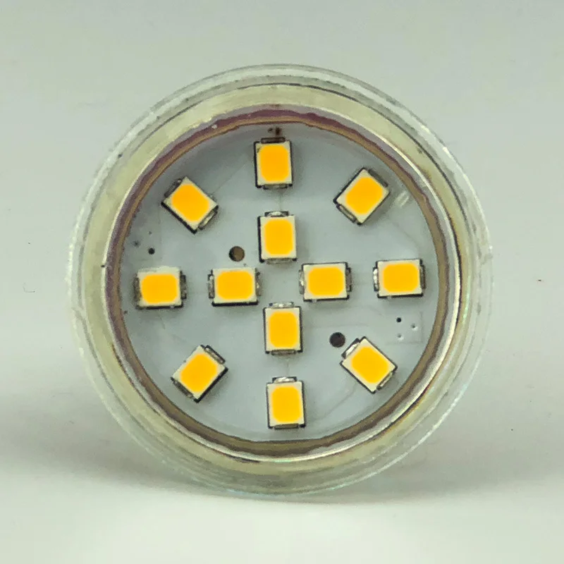 MR11 GU4 затемнения светодиодный жилой лампы Стекло крышка IP20 12 Светодиодный 2835SMD 10 30