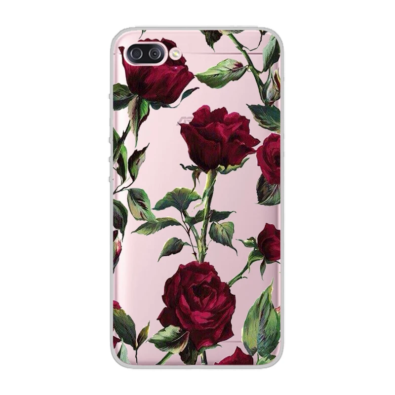 ciciber Phone Cases For ASUS Zenfone 4 Max Plus Pro Live 3 GO Case Soft Back Cover ZC520KL ZB501KL ZC554KL ZB500KL Flower Funda |
