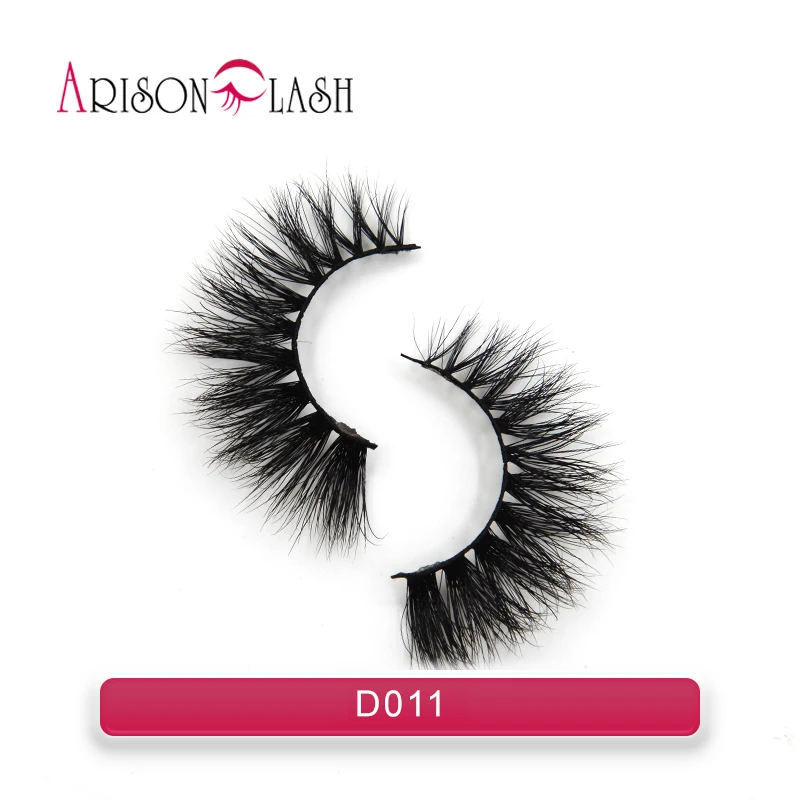 Arison lashes 3D норковые ресницы перекрещивающиеся ручная работа полностью полосатые