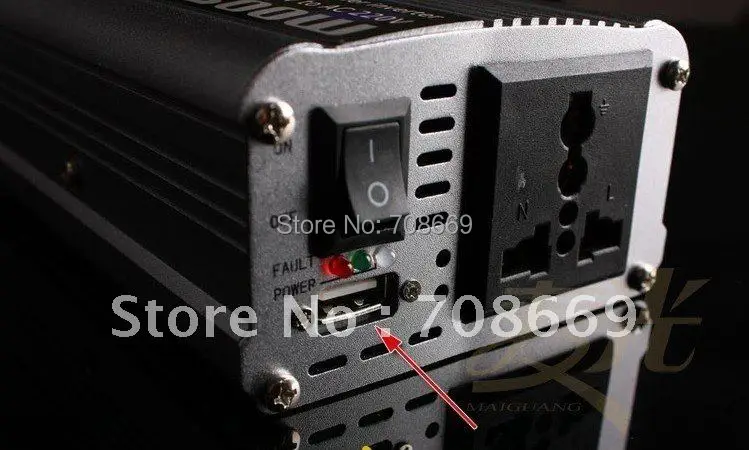 Новый автомобильный преобразователь напряжения 1000 Вт 12 В постоянного тока 220