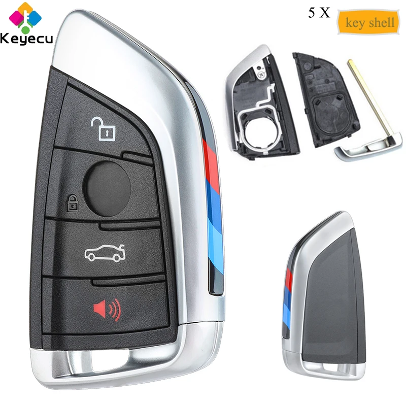 KEYECU 5 шт./лот Сменный Чехол для смарт-пульта дистанционного управления с 4