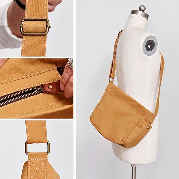 EUMOAN Crossbody female small bag casual Korean student Sen shoulder simple art canvas | Багаж и сумки