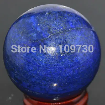 Фото Гигантский драгоценный камень AFGAN LAPIS LAZULI 50 мм, хрустальный шар/Хрустальная Сфера №5