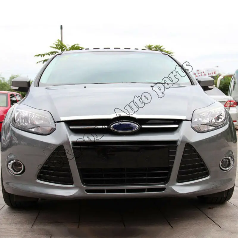 Накладки на переднюю крышку двигателя из нержавеющей стали для Ford Focus 2012 2013