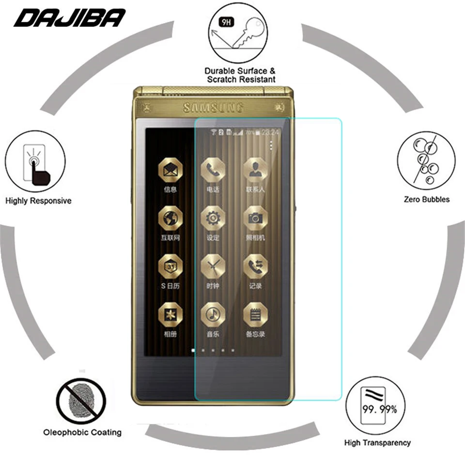 2.5D 9H Премиум Закаленное стекло для Samsung Galaxy W2015 Защита от царапин ультра тонкая