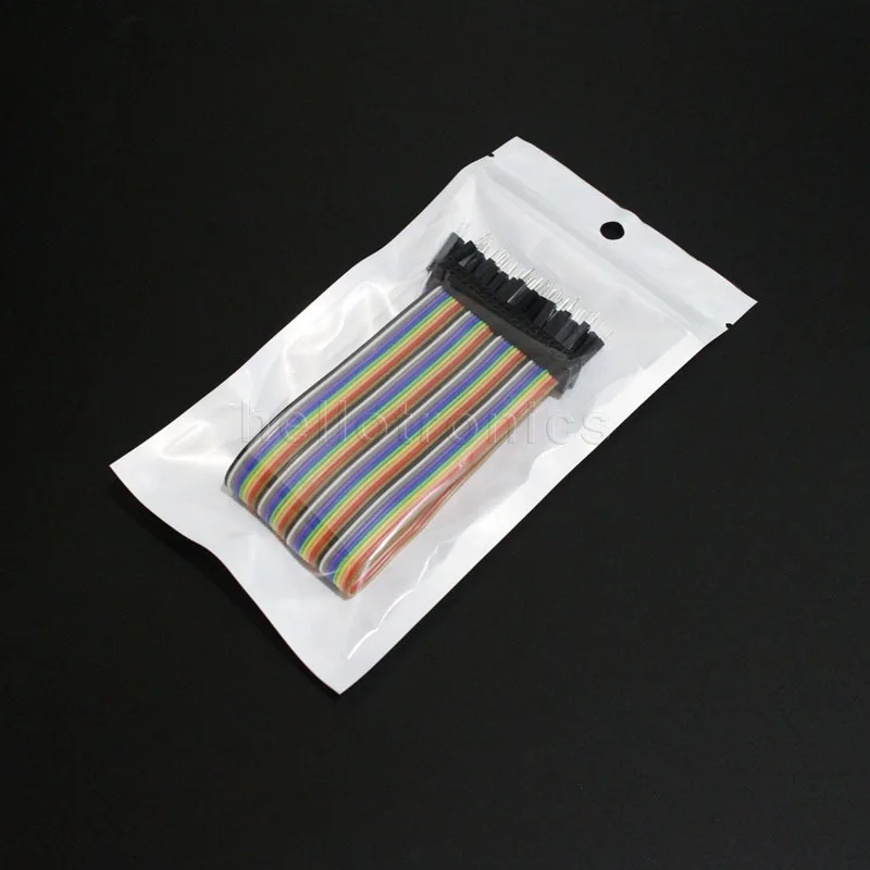 Wholesale 100 Pcs/Lot 40 Pin GPIO Socket Connector to Male Pins 200mm Raspberry Pi A+/B+/Pi 2/Pi 3 Flat Ribbon Cable | Обустройство