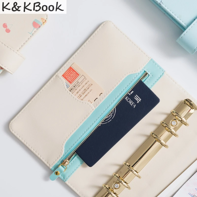 

K&KBOOK A6 A7 PU Leather Candy Color Hello Summer Personal Diary Planner Kawaii Cute Notebook Sweet Agenda Organizer Stationery