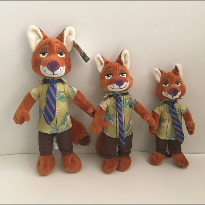 2 шт./лот арахис zootropolis плюшевые Игрушечные лошадки 16-30 см Джуди Хоппс и Ник Уайлд плюшевые игрушки Куклы для дети подарки на Рождество с тегом