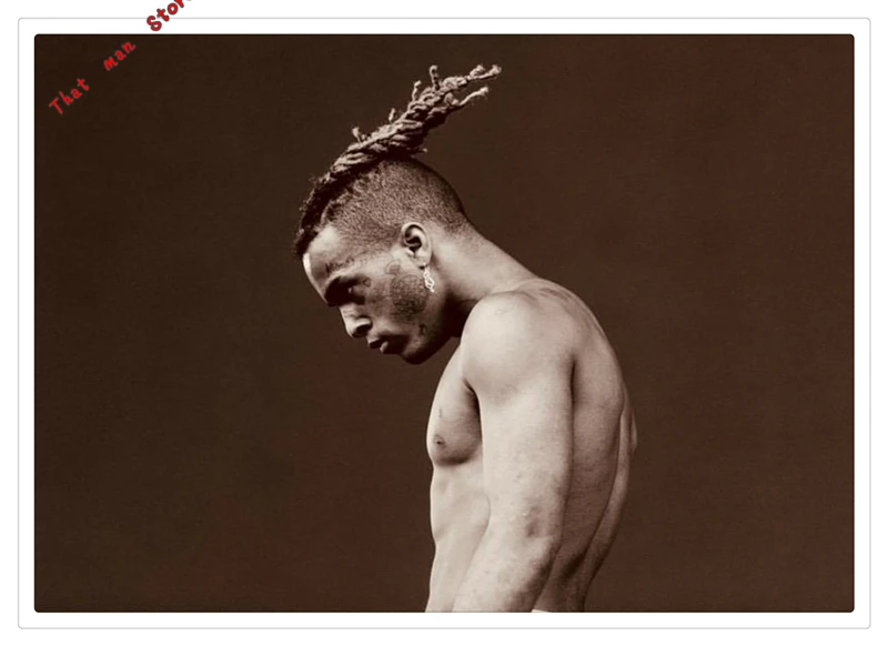 XXXTentacion рэп хип-хоп музыка Звезда Певица художественный плакат белая бумага с покрытием печать живопись для домашнего декора Настенный художественный плакат - Цвет: Коричневый