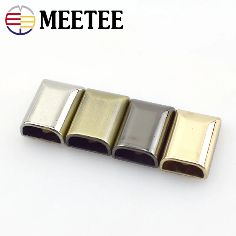 Meetee 5 пар 2,8*2,8 см Натуральная Кожа Квадратная молния хвост украшение на руку DIY багажные кожаные части молния декоративный хвост кусок