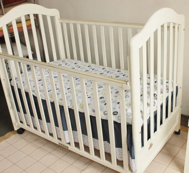 7 шт. Детский защитный комплект детской кроватки из хлопка (4 бампера +