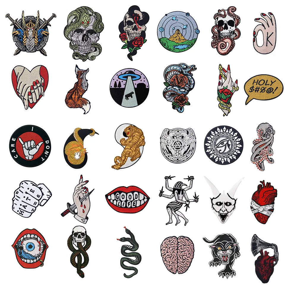 Нашивка Embird вышитые тканевые нашивки старинные тотемные универсальные 3D