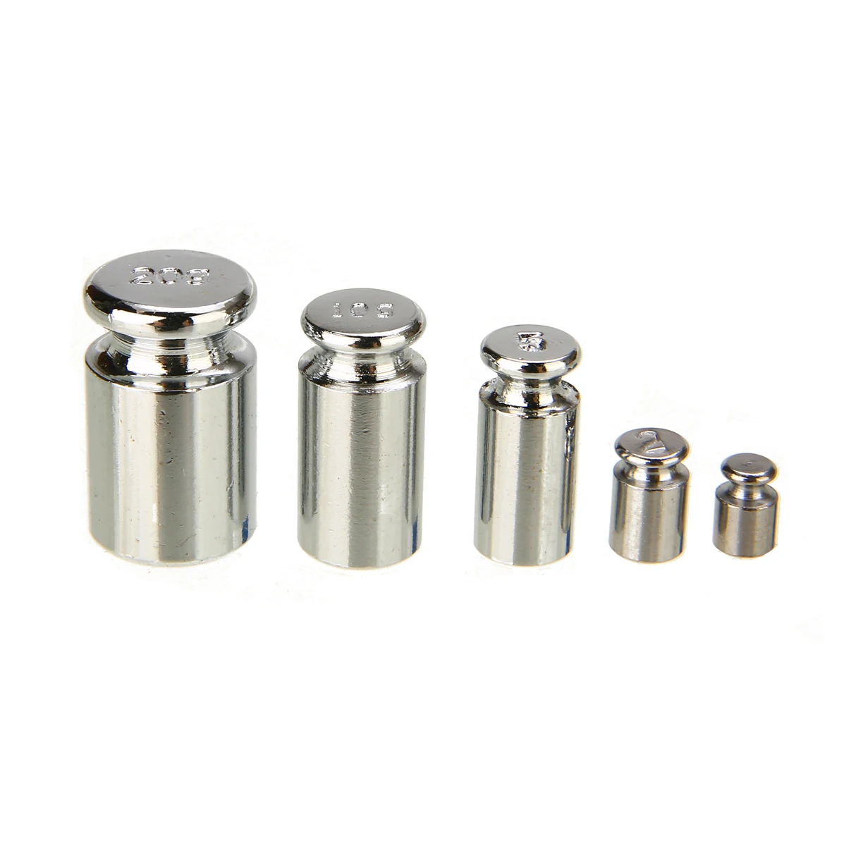 5pcs Precision Chrome Plating Weights Grams Scale Calibration Set DIY Measure Tool for Balance Digital 1g 2g 5g 10g 20g | Инструменты