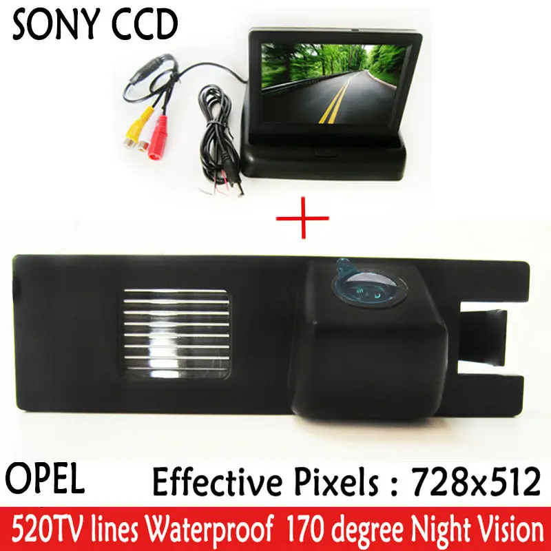Автомобильная камера заднего вида SONY CCD с ЖК-монитором 4 3 дюйма для реверсивного
