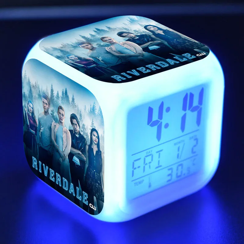 Popular Riverdale TV Figures LED Clock Alarm Colorful Flash Light Desk Watch Toys | Игрушки и хобби