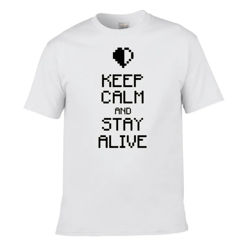 Забавные футболки Keep Calm And остаться в живых The Legend of Zelda inspire Homme короткий рукав
