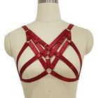 Сексуальное нижнее белье JLX. Портупея в стиле 90-х Готический Красный боди-клетка Ручной Работы Регулируемый бондаж Фетиш портупея для тела рейв бюстгальтер в стиле Харадзюку клетка бюстгальтер