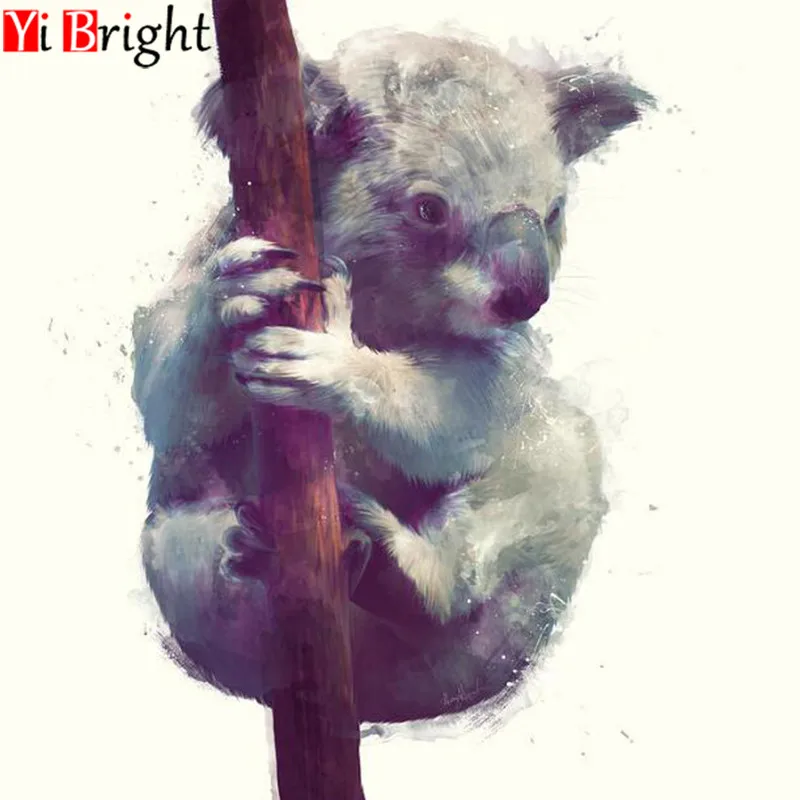 Алмазная 5D картина сделай сам полноразмерная/круглая вышивка коала крестиком