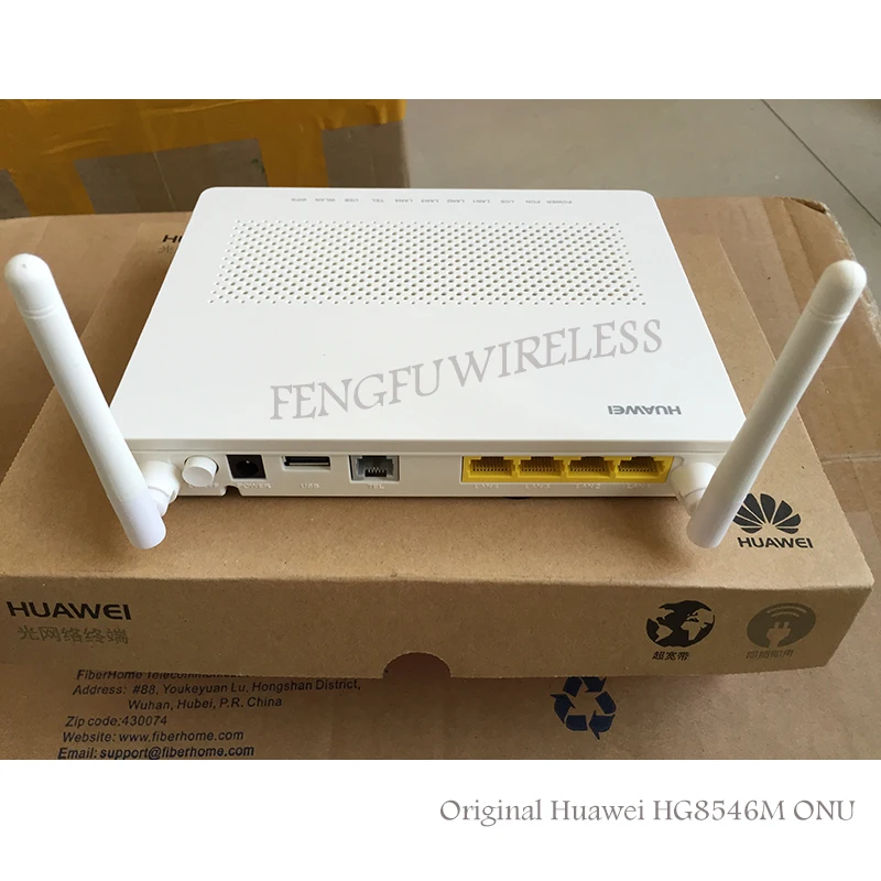 Бесплатная доставка 10 шт./лот английская прошивка HW HG8546M 1GE + 3FE LAN Спортивная