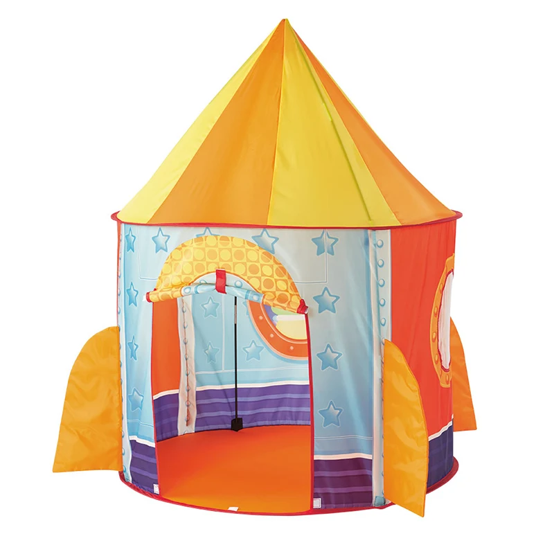 Открытый и закрытый игровой домик палатка Rocketship Space teepee детская игровая