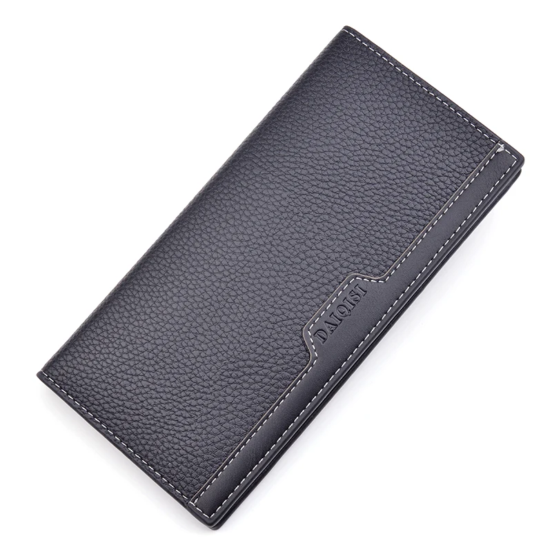 Marca hombres del designer larga cartera cuero matorral Monederos dinero masculino bolsillo Pochette embrague tarjeta tutulares | Багаж и