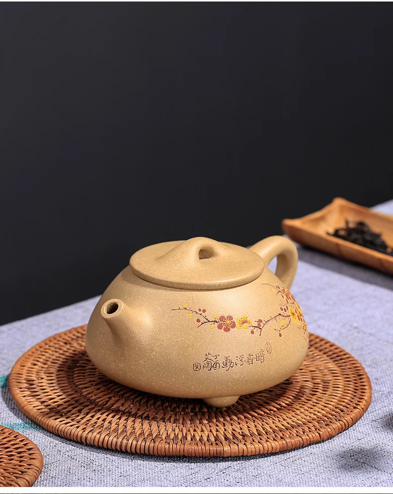 Настоящий чайный горшок Yixing Zisha для китайского чая кунг-фу, высококлассный чайник из фиолетовой глины ручной работы, чайник для чая улунг для заваривания чая