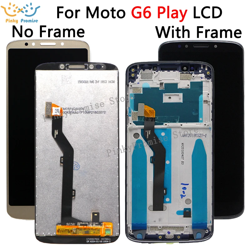 Для Motorola Moto G6 Play LCD дисплей сенсорный экран панель для XT1922 мобильный телефон Lcds